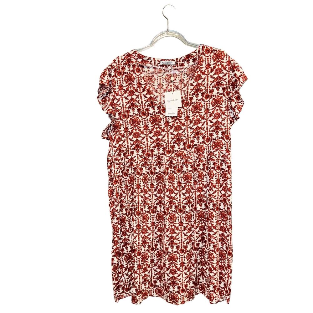 NWT Koandaily Flowy Floral Dress 100% Cotton Size 3XL